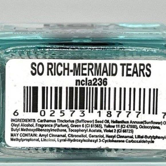 NCLA Treatments Cuticle Oil - So Rich Mermaid Tears - 2 Bottles  New - Picture 3 of 4